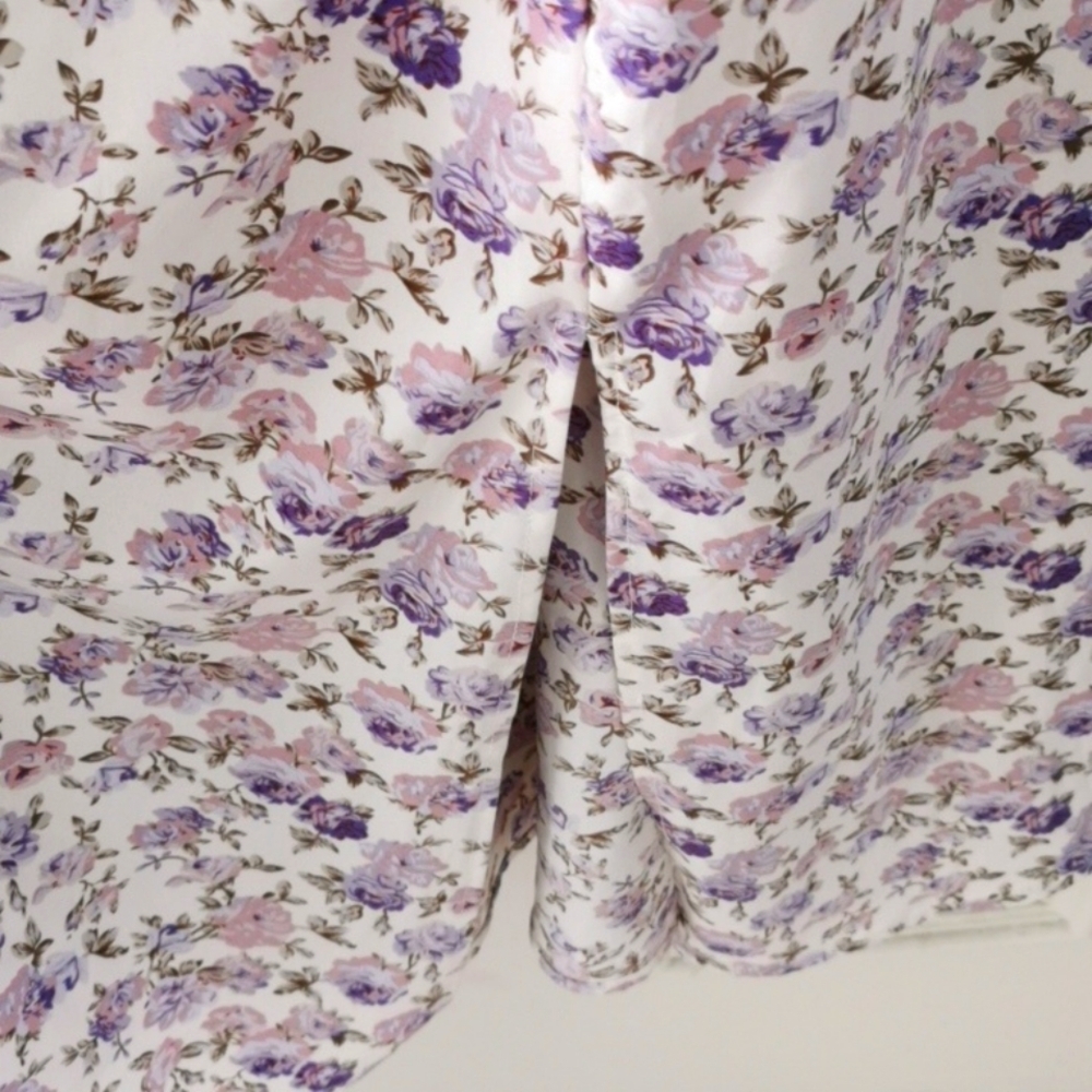 Ditzyfloral Cottagecore Midi/Maxi Peasant Romantic Style Dress Lilac Flowers XL+ - Picture 8 of 8